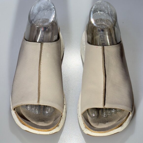 BIONICA Oceana Women's Wedge Slide Sandals Slip-on Slip Resistant Taupe Size 8M - Picture 2 of 12